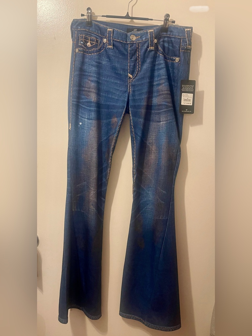 Women’s Dark Blue True Religion “Terry Joey “ Flared Jeans